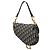 Borsa Saddle Dior in tela Oblique blu - vista 2