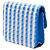 Borsa cintura Chanel Blue CC in rafia e juta a righe - vista 2