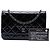 Portafoglio Chanel Black CC Quilted Patent Wallet On Chain Nero - vista 7