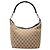 Bamboo Borsa a tracolla Gucci in tela GG beige con bambù