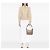 Bamboo Borsa a tracolla Gucci in tela GG beige con bambù - vista 6