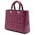 Dior Purple Large Patent Cannage Lady Dior Porpora - vista 2