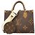Borsa Louis Vuitton Monogram Giant Reverse OnTheGo PM Marrone