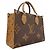 Borsa Louis Vuitton Monogram Giant Reverse OnTheGo PM Marrone - vista 2