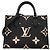 Sac à main Louis Vuitton Monogram Empreinte Bicolor OnTheGo PM Noir Beige