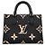 Sac à main Louis Vuitton Monogram Empreinte Bicolor OnTheGo PM Noir Beige - vue 11