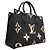Sac à main Louis Vuitton Monogram Empreinte Bicolor OnTheGo PM Noir Beige - vue 2