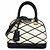 Louis Vuitton Alma BB Maltage Handtasche Schwarz Weiß