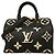 Borsa Louis Vuitton Monogram Empreinte Bicolor Speedy Bandoulière 25 Nero Beige