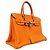 Hermès Borsa Hermes Birkin 30 in pelle Togo Orange Arancione - vista 2