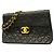Borsa a tracolla Chanel in pelle d'agnello nera Nero