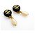 Orecchini a clip Chanel Coco Mark Nero D'oro - vista 2