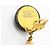 Orecchini a clip Chanel Coco Mark Nero D'oro - vista 4