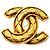 Broche Chanel plaquée or Doré
