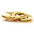 Broche Chanel plaquée or Doré - vue 3