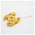 Broche Chanel plaquée or Doré - vue 6