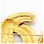 Broche Chanel plaquée or Doré - vue 7