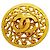 Timeless Spilla Chanel placcata oro D'oro