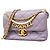 Borsa a tracolla con catena Chanel Matelassé Porpora