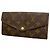 Louis Vuitton Monogram Portefeuille Sarah Long Wallet M60531 Marrone