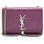 Borsa a spalla Small Kate Tassel in pelle effetto coccodrillo con monogramma Saint Laurent Porpora