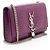 Borsa a spalla Small Kate Tassel in pelle effetto coccodrillo con monogramma Saint Laurent Porpora - vista 2