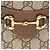 Borsa a tracolla mini verticale Gucci GG Supreme Horsebit 1955 Marrone Beige - vista 9