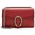 Borsa a tracolla Dionysus Medium in pelle e cristalli Gucci Rosso