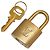 Accesorio Juego de Llave y Candado Louis Vuitton Dorado Metálico