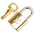 Accessorio Lucchetto Louis Vuitton D'oro Metallico