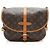 Louis Vuitton Vintage Monogram Canvas Saumur 30 Messenger Marrone - vista 3