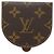 Louis Vuitton Porte Monnaie Cuvette Coin Case Castaño