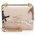 Borsa a tracolla Kan I Small in pelle di vitello con fiocco e borchie Fendi Rosa