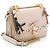 Borsa a tracolla Kan I Small in pelle di vitello con fiocco e borchie Fendi Rosa - vista 2