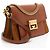 Borsa a spalla piccola GV3 Givenchy in pelle e camoscio Marrone - vista 2