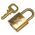 Set Lucchetto e Chiave Louis Vuitton D'oro Metallico