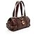 Chloé Borsa Satchel Chloe Kerala 25 in pelle di vitello Marrone - vista 2
