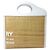 Mini borsa Pocket Burberry in pelle bianca e rafia naturale Bianco - vista 3
