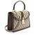 Gucci GG Supreme Ophidia Padlock Medium Top Handle Marrone Beige - vista 2