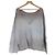 Autre Marque Collage V-Ausschnitt Strickpullover Braun