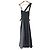 Autre Marque CASA FLINE Pleats Docking Plisse-Denimkleid