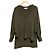 Autre Marque STUDIO NICHOLSON Wollbluse mit V-Ausschnitt Grün Khaki