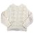 Autre Marque blancvert Low Gauge Strickpullover Weiß Aus weiß - Ansicht 3