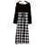 Autre Marque MERCURYDUO Docking Check Kleid Weiß - Ansicht 2