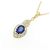 Autre Marque Collana Au750 Pendente Zaffiro e Diamante D'oro - vista 3