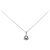 Autre Marque Collana in Pt900 Pt850 Zaffiro e Diamante Argento