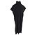Chaleco largo de punto de cuello alto en cashmere Jil Sander Negro - vista 2