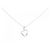 Autre Marque Collana in oro bianco K14 e diamanti Argento