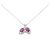 Autre Marque Colar de Pt950 Pt850 com rubi e diamante Vermelho