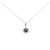 Autre Marque Collana in Pt900/Pt850 Zaffiro e Diamante Argento